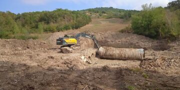 A Guilmi si lavora al nuovo ponte sul Sinello: collegherà tre comuni