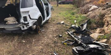 Ritrovata cannibalizzata a Lucera un’altra auto rubata nel Vastese, porte sempre aperte ai ladri