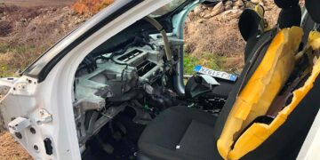 Ritrovata cannibalizzata a Lucera un’altra auto rubata nel Vastese, porte sempre aperte ai ladri