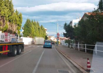 San Salvo, container cade in strada dal camion che lo trasportava