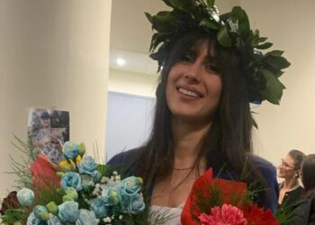 Confetti rossi per Martina Di Giacomo