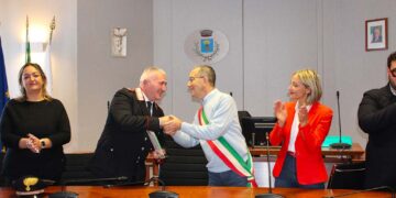 San Salvo saluta il luogotenente dei carabinieri Roberto Di Martino