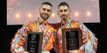 Davide e Nicola Bozzelli sul podio mondiale del “Duo Salsa” in Messico