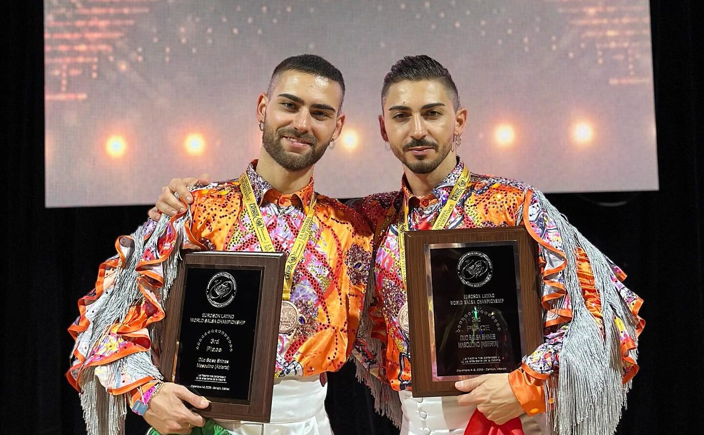 David y Nicola Bocelli en el Escenario Mundial “Duo Salsa” en México