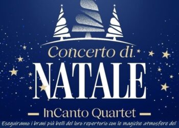 InCanto Quartet: il 23 dicembre concerto di Natale dell’associazione Amici della musica
