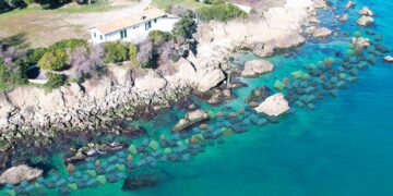 Spiaggia di Punta dell’Opera: 3,5 tonnellate di massi sommersi per frenare l’erosione