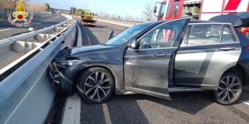 Incidente sull’A14 tra Val di Sangro e Vasto Nord, due feriti