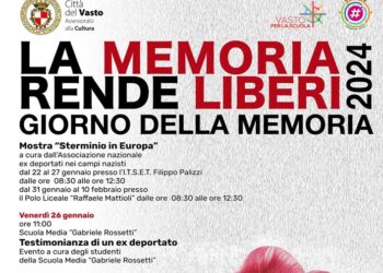 Giornata della Memoria, celebrazioni fino al 3 febbraio