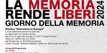Giornata della Memoria, celebrazioni fino al 3 febbraio