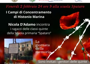 Giorno della Memoria, la scuola Spataro ricorda i campi di internamento di Vasto