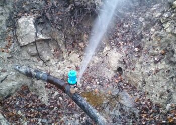 Prima rottura dell’anno, erogazione idrica sospesa in cinque comuni