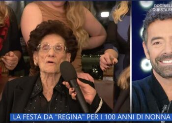 Il 100° compleanno della vastese Anna Satriani a “La vita in diretta”