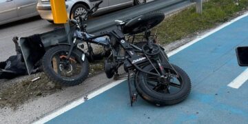 Bici elettriche si scontrano frontalmente sulla pista ciclabile di San Salvo, due feriti