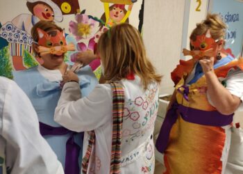 Maschere, giochi e sorrisi: il Carnevale dei bambini ricoverati all’ospedale di Vasto