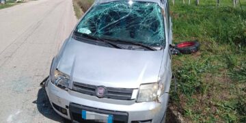 Auto fuori strada a Pollutri, ferito 85enne
