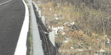 La Trignina come discarica: rifiuti disseminati vicino alla SS650, Leonzio denuncia
