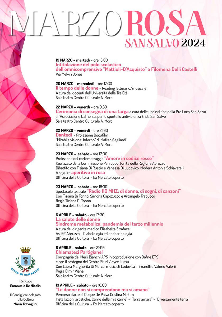 Marzo Rosa a San Salvo: nove gli appuntamenti | Chiaro Quotidiano