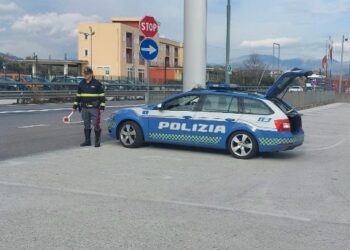 Auto esce di strada, polizia trova valigia piena di prodotti rubati, sei denunciati