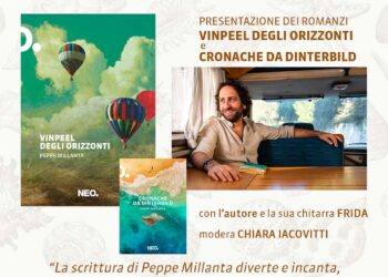 Peppe Millanta a Vasto per presentare “Vinpeel degli orizzonti” e “Cronache da Dinterbild”