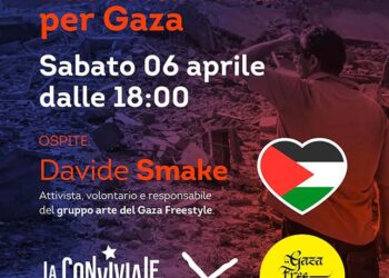 La Casa del Popolo “La Conviviale”: raccolta fondi a favore della popolazione palestinese