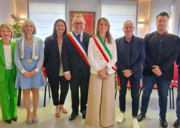 San Vitale, il sindaco di Saint Nicolas de Port, Luc Binsinger, a San Salvo