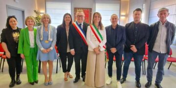 San Vitale, il sindaco di Saint Nicolas de Port, Luc Binsinger, a San Salvo