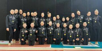 Ritmart Casalbordino: 43 medaglie conquistare nella prima prova regionale di ginnastica ritmica