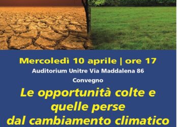 Cambiamento climatico, opportunità colte e perse: il seminario dell’Unitre