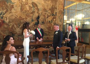 Florentina e Alberto sposi