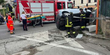 Auto si schianta all’incrocio di Vasto Marina, due feriti
