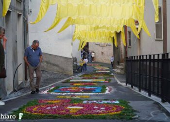 Il 2 giugno a Carunchio la tradizionale infiorata del Corpus Domini
