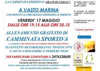 Cammini e Benessere, il 17 maggio allenamento gratuito di camminata sportiva