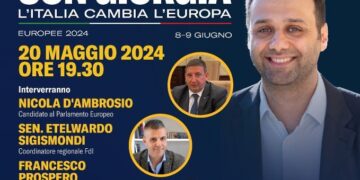 Elezioni europee, FdI: lunedì la presentazione della candidatura di Nicola D’Ambrosio