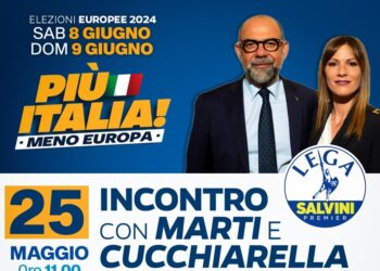 Europee, Marti e Cucchiarella (Lega) incontrano gli elettori all’Auditorium “Renzo Piano”