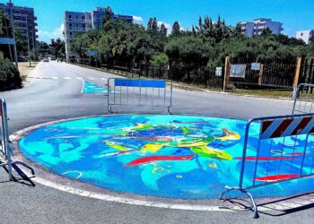La rotatoria del biotopo costiero di San Salvo Marina prende vita con la tartaruga di Davide Scutece