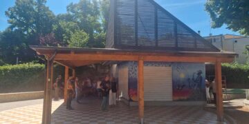 Un cielo stellato per il chiosco “Equilibri” nella villa comunale di San Salvo