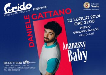 “Anasassy baby” lunedì 22 luglio nei Giardini di Palazzo d’Avalos
