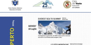 25° anniversario del Cai di Vasto, da giovedì la rassegna cinematografica