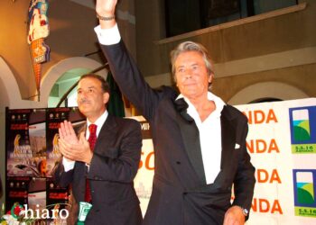 Scomparsa di Alain Delon, nel 2005 ospite di spicco del Vasto Film Festival
