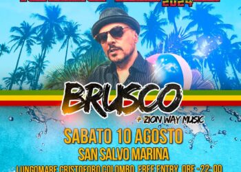 Brusco il 10 agosto al Reggae Summer 2024 di San Salvo Marina
