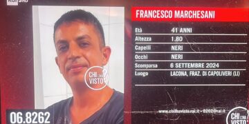 A “Chi l’ha visto?” l’appello per Francesco, 41enne originario di Vasto scomparso all’Isola d’Elba