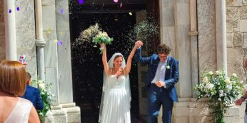 Bruna e Francesco sposi: fiori d’arancio per il sindaco di Vasto Menna