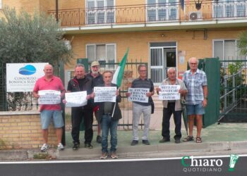 Trigno in secca, la protesta si sposta dal fiume al Consorzio di bonifica