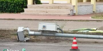 Scontro tra due veicoli a Vasto Marina, abbattuto il contestato dispositivo “T-Red”