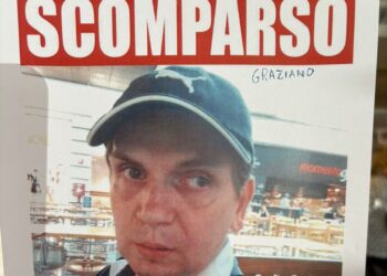 Graziano, scomparso da quattro giorni, visto l’ultima volta al supermercato