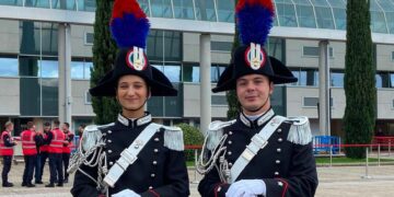 I sansalvesi Marianna Mazzaferro e Antonio Pio Coco giurano da Marescialli dei carabinieri