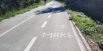 Via Verde, dal parcheggio di San Nicola accesso sconnesso, pericoli per i ciclisti