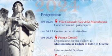 Vasto, il 4 novembre le celebrazioni del Giorno dell’Unità nazionale e delle forze armate