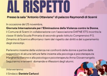 Educare al rispetto: a Scerni l’incontro per la non violenza