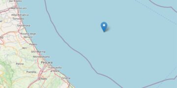 Scossa di terremoto di magnitudo 3.0 in Adriatico centrale